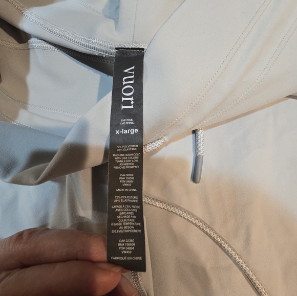 Vuori Daily Sport Leggings Light Gray Women's XL Activewear Yoga - Picture 8 of 10